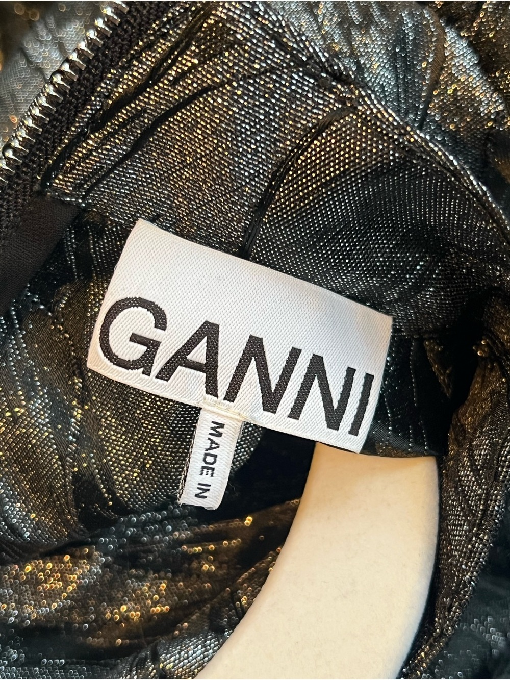 GANNI Metallic Blouse - Picture 7 of 8